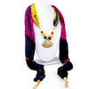 Sukkhi Excellent Silk Detachable Scarf Necklace With Chain For Women