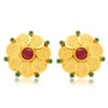 Sukkhi Gorgeous Gold Plated Temple Jewellery Coin Earring for Women