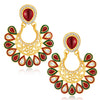 Sukkhi Delightful Gold Plated Australian Diamond Earrings