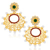 Sukkhi Delightly Gold Plated Australian Diamond Earrings