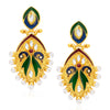 Sukkhi Elegant Peacock Gold Plated Kundan Reversible Earring For Women-2