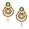 Sukkhi Astonish Meenakari Gold Plated AD and Kundan Reversible Earring For Women-2