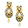 Sukkhi Graceful Gold Plated AD Reversible Earring For Women-1