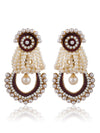 Sukkhi Glistening Gold Plated AD Earring For Women
