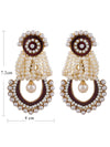 Sukkhi Glistening Gold Plated AD Earring For Women-1