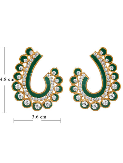 Sukkhi Glorious Gold Plated AD Earring For Women-1
