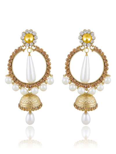 Sukkhi Luxurious Gold Plated AD Earring For Women
