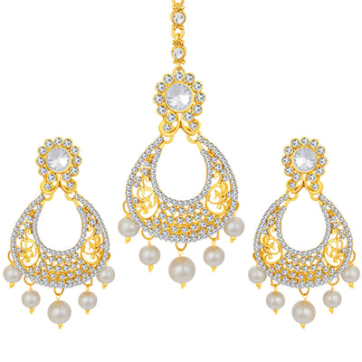 Sukkhi Modern Gold Plated AD Earring For Women