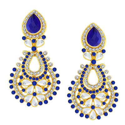 Sukkhi Fashionable Gold Plated AD Earring For Women-1