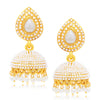 Sukkhi Astonishing Jhumki Gold Plated Set of 2 Pair Earring Combo For Women-1