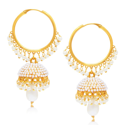 Sukkhi Divine Jhumki Gold Plated Set of 2 Pair Earring Combo For Women-2