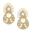 Sukkhi Dazzling Gold Plated AD Earring With Mangtikka Set For Women-1
