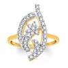 Sukkhi Incredible Gold and Rhodium Plated Cubic Zirconia Ring-1