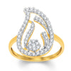 Sukkhi Gorgeous Gold and Rhodium Plated Cubic Zirconia Ring-1
