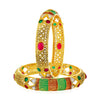 Sukkhi Glamorous Gold Plated Bangle Set for Women (Set of 2)