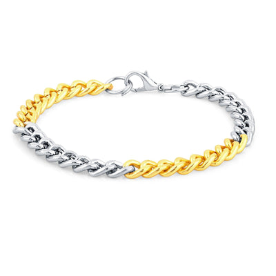 Sukkhi Incredible Gold & Rhodium Plated Bracelet For Men