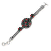 Sukkhi Pretty Oxidised Silver Bracelet With Multi Colored Stones For Women