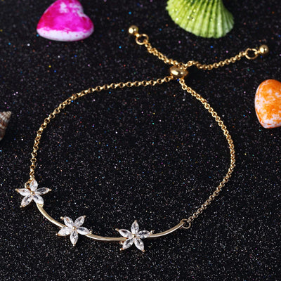 Sukkhi Amazing Gold Plated Star Shaped Charm Bracelet for Women