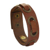 Sukkhi Stylish Brown Leather Wristband Bracelat For Men