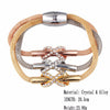 Sukkhi Cluster Infinity Crystal Gold Plated Multi Colour Bracelet for Women