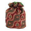 Sukkhi Traditional Red, Green and Gold Potli Bag-1