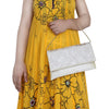 Sukkhi Elegant White Clutch Handbag-3