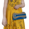 Sukkhi Designer Blue and Gold Clutch Handbag-3