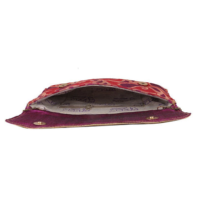 Sukkhi Opulent Purple Clutch Handbag-3
