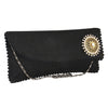 Sukkhi Elegant Black and Gold Clutch Handbag