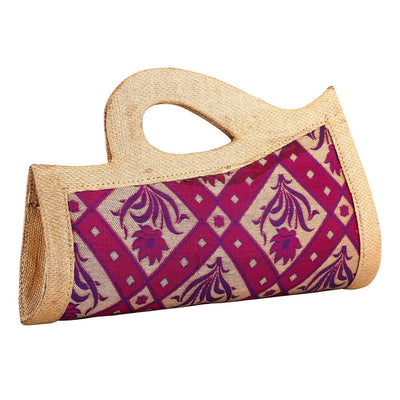 Sukkhi Dazzling Purple Easy Carry Clutch Handbag