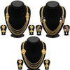 Sukkhi Trendy 4 String Gold Plated Necklace Set Combo For Women (Set of 3)