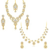 Sukkhi Classic AD Gold Plated Necklace Set Combo (Set of 2)