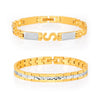 Sukkhi Elegant Gold Plated Set of 2 Bracelet Combo for Men