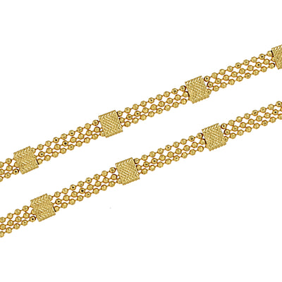 Sukkhi Classy Gold Plated Unisex Combo Chain