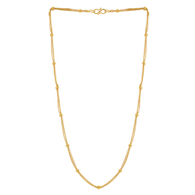 Sukkhi Glimmery Gold Plated Unisex Combo Chain