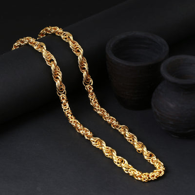 Sukkhi Glimmery Gold Plated Unisex Combo Chain