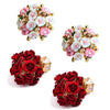 Sukkhi Floral Crystal Gold Plated Floral Earring Combo For Women