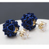 Sukkhi Lavish Crystal Rose Gold Plated Floral Earring Combo For Women