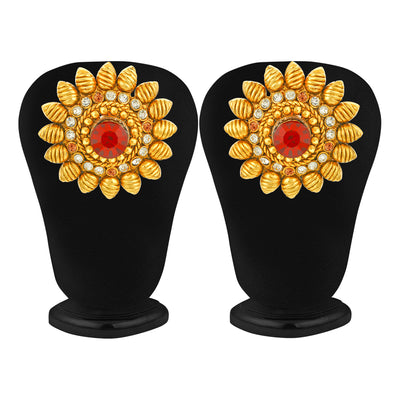 Sukkhi Exclusive Pearl Gold Plated Floral Earring Combo For Women