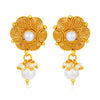 Sukkhi Astonish Pearl Gold Plated Floral Earring Combo For Women