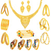 Sukkhi Gold Plated Necklace & Bangle Set For Women