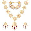 Sukkhi Lovely Gold Plated Kundan & Pearl Necklace Combo Set Worn By Karisma Kapoor