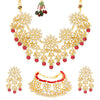 Sukkhi Lavish Kundan Gold Plated Pearl Choker Necklace Combo Set for Women