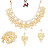 Sukkhi Amazing Gold Plated Kundan & Pearl Choker Necklace Combo Set Worn By Karisma Kapoor