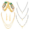 Sukkhi Felicitous Gold Plated Combo Necklace Set for Women