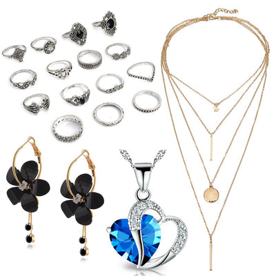 Sukkhi Attractive Gold Rhodium Plated Combo Jewellery Set for Women