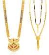 Sukkhi Marvellous Gold Plated Mangalsutra Pendant Combo for Women