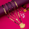 Sukkhi Enchanting Gold Plated Mangalsutra Pendant Combo for Women