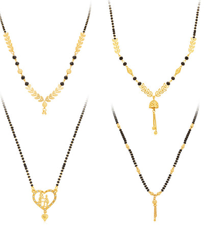 Sukkhi Stunning Gold Plated Mangalsutra Pendant Combo for Women