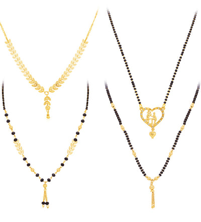 Sukkhi Attractive Gold Plated Mangalsutra Pendant Combo for Women